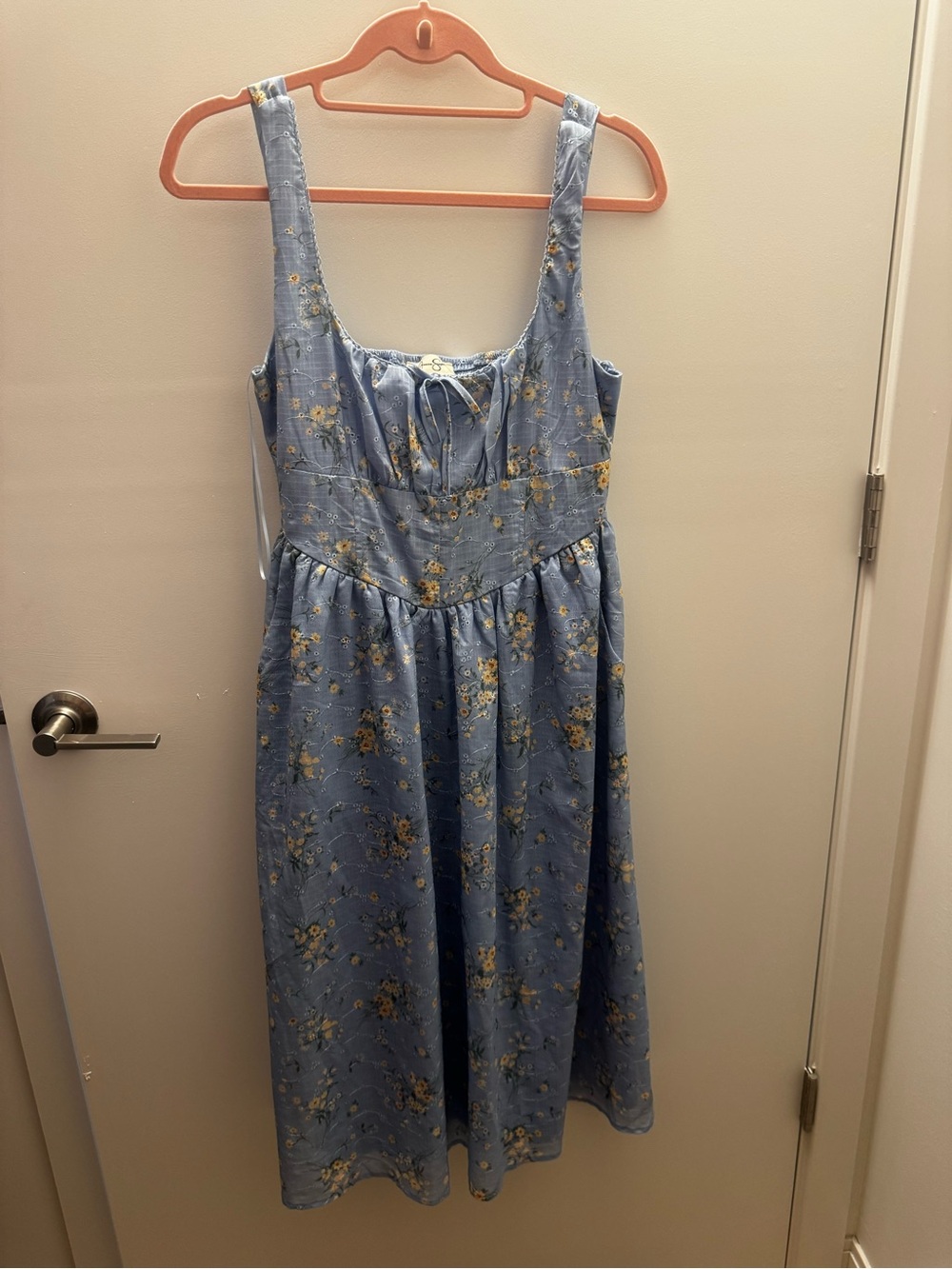 Jessica Simpson blue floral sundress
